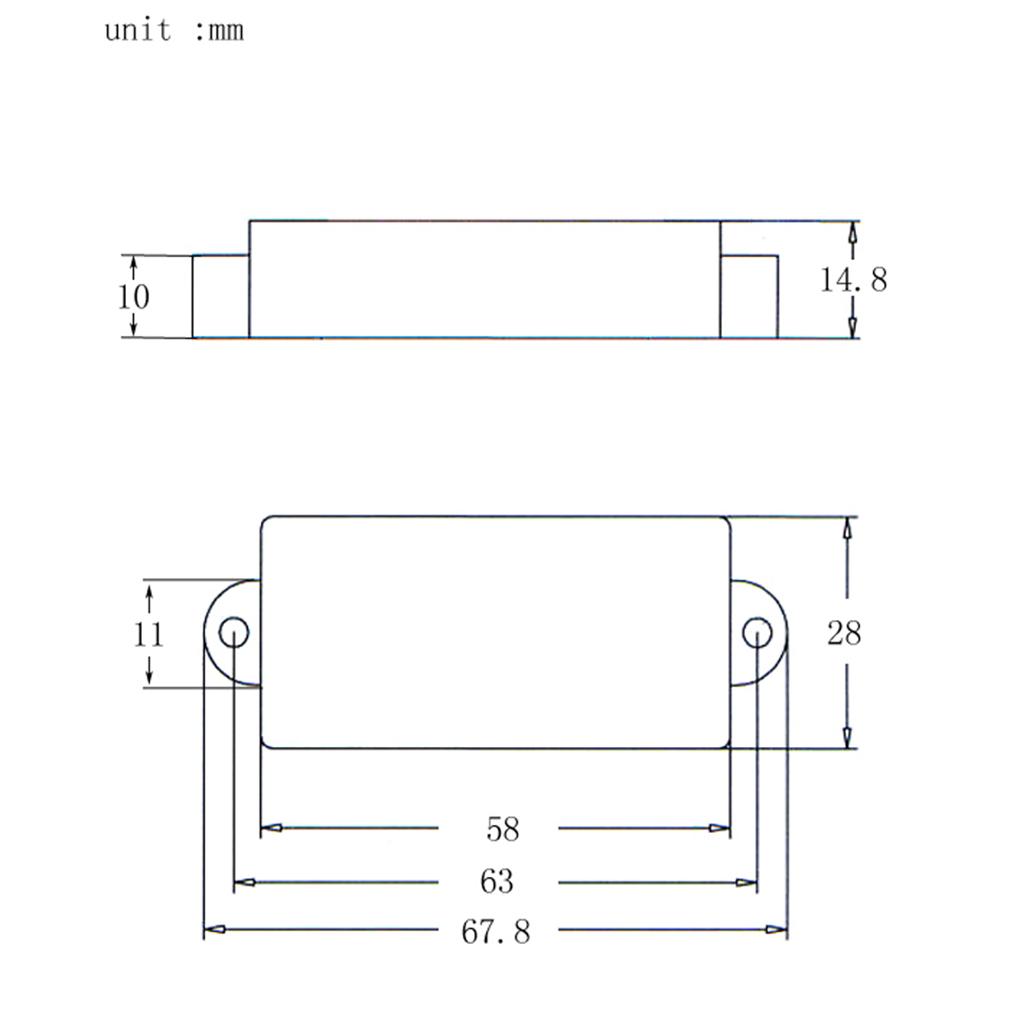 Bass Guitar Strings - Closed Style Bass Pickup Covers Plastic