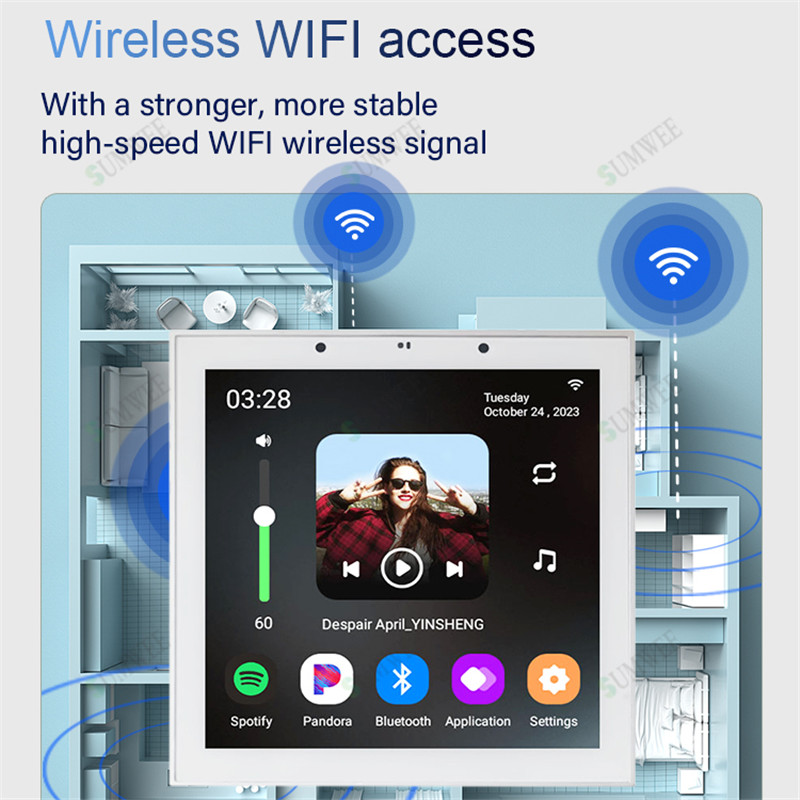 4 Inch Android 11 Tuya Smart H - Audio Music For Background recension och pris