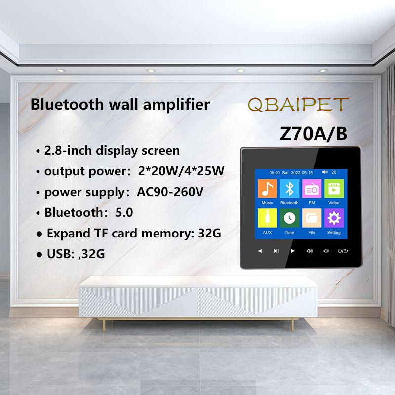 Home Bluetooth Wall Amplifier  - Audio Music For Background recension och pris