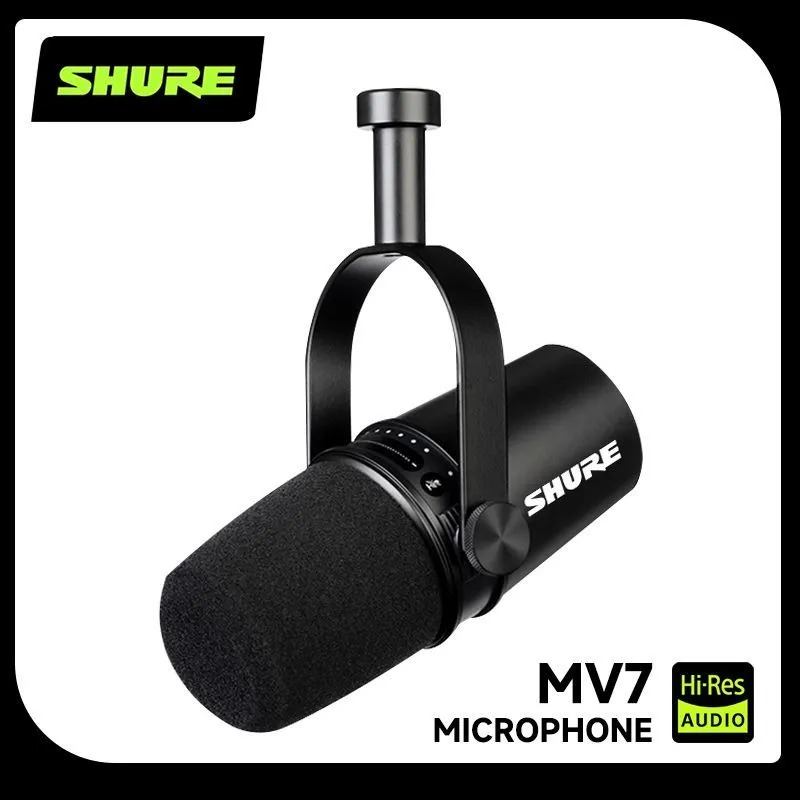 Shure MV7 Hybrid USB/XLR Dynam - Audio Music Live recension och pris