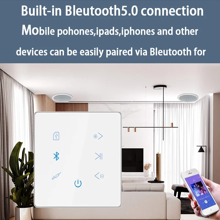 Bluetooth Wall Amplifier Home  - Audio Music For Background recension och pris