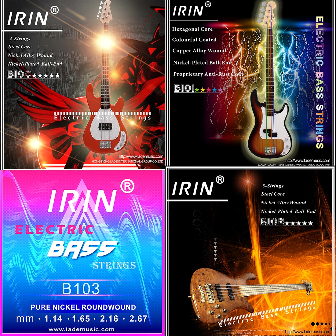 IRIN Electric Bass Strings Pro - Bass Guitar Strings recension och pris